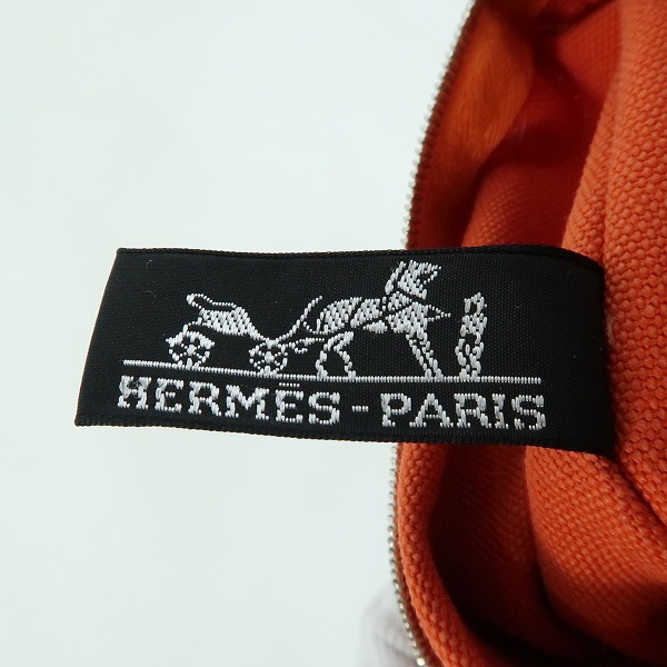 実際に弊社で買取させて頂いたHERMES/エルメス ヨッティングGM キャンバス ポーチの画像 4枚目