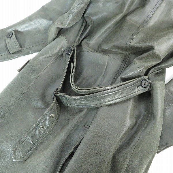 実際に弊社で買取させて頂いたPaul Smith COLLECTION/ポールスミスコレクション ゴートレザー コート  Mの画像 5枚目