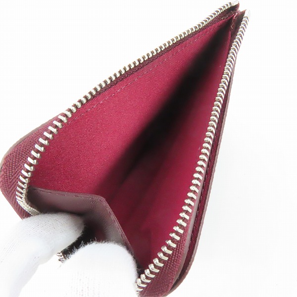 実際に弊社で買取させて頂いた【未使用】PORTER/ポーター ABLE/エイブル レザー コインケース/カードケース ボルドー 030-03084の画像 4枚目