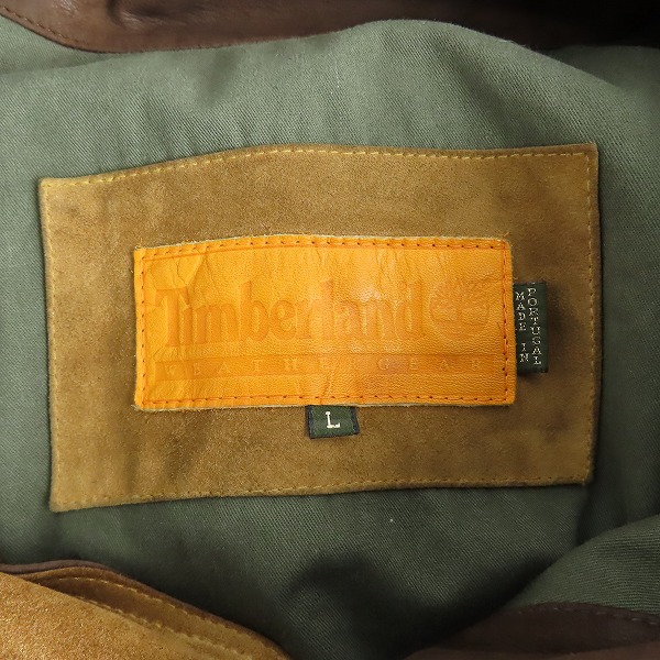 実際に弊社で買取させて頂いたTimberland/ティンバーランド ムートン ジャケット コットン Lの画像 2枚目