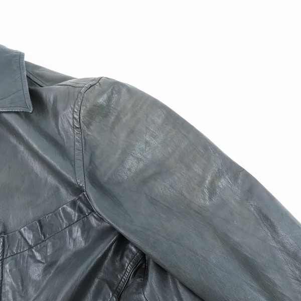 実際に弊社で買取させて頂いたPaul Smith LONDON/ポールスミス ロンドン 牛革/カウレザー ジャケット/XLの画像 6枚目