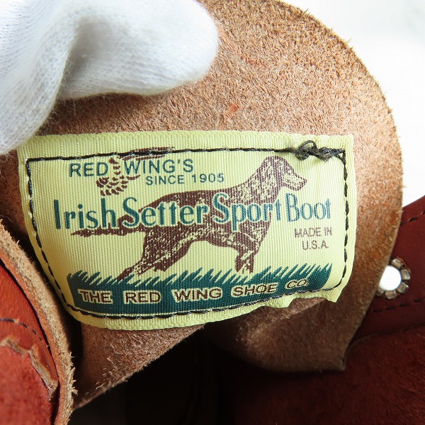実際に弊社で買取させて頂いたRED WING/レッドウィング アイリッシュセッターブーツ 8875/11の画像 6枚目