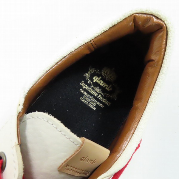 実際に弊社で買取させて頂いたglamb/グラム Eddie sneakers/エディスニーカー GB0119-AC11/3の画像 4枚目
