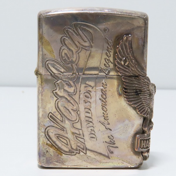 実際に弊社で買取させて頂いたZIPPO/ジッポー HARLEY DAVIDSON/ハーレーダビッドソン サイドメタル 95年製の画像 1枚目