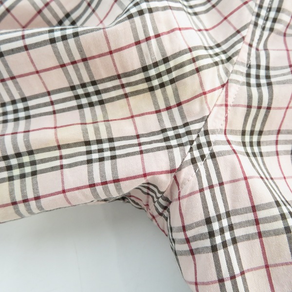 実際に弊社で買取させて頂いたBURBERRY BLUE LABEL/バーバリーブルーレーベル チェックシャツ FE526-100 38の画像 7枚目