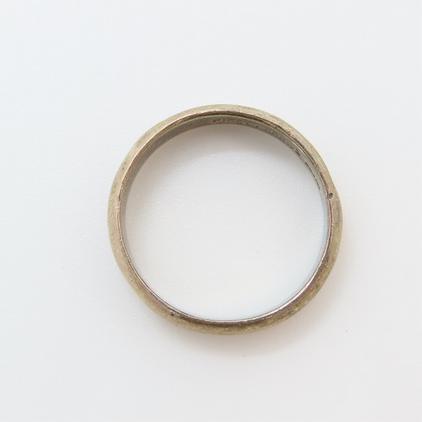 実際に弊社で買取させて頂いたFIRST ARROW'S/ファーストアローズ 甲丸ロゴ入りリング R-087/16号の画像 5枚目