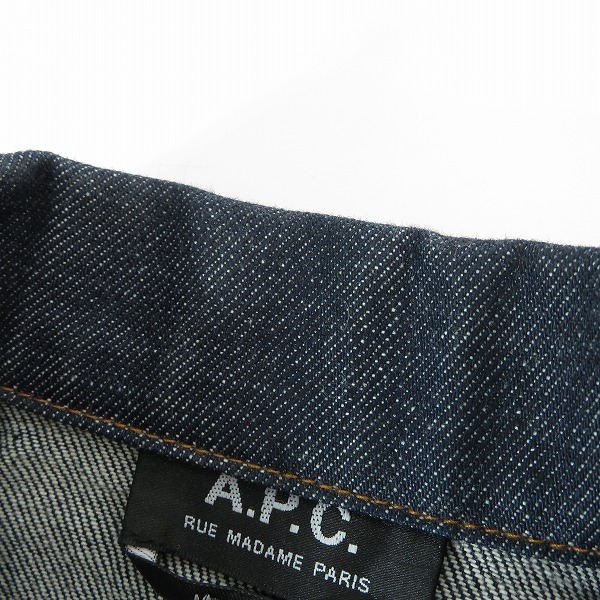 実際に弊社で買取させて頂いたA.P.C./アーペーセー RUE MADAME PARIS デニムジャケット/Gジャン Sの画像 5枚目