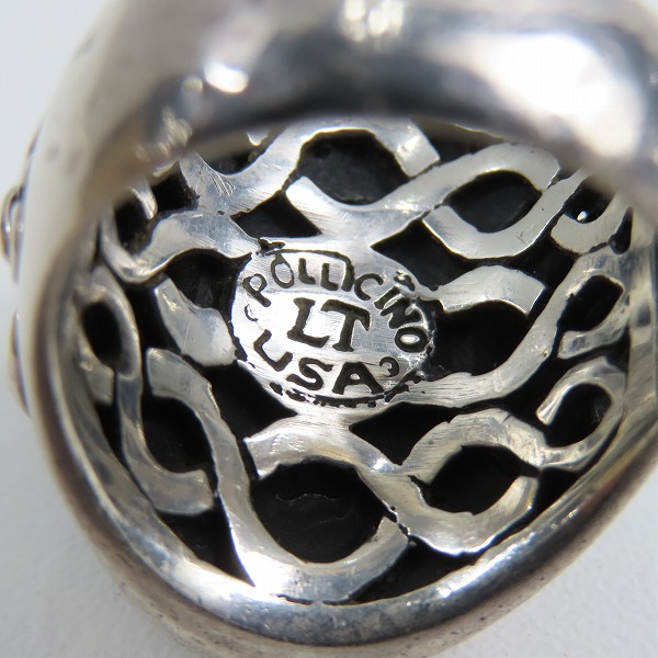 実際に弊社で買取させて頂いたLEATHERS&TREASURES/レザーズ＆トレジャーズ クラウン スカル リング 21-22号の画像 6枚目