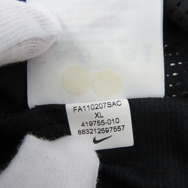 実際に弊社で買取させて頂いたNIKE GOLF/ナイキゴルフ メッシュ半袖ポロシャツ 419755-010/XLの画像 6枚目