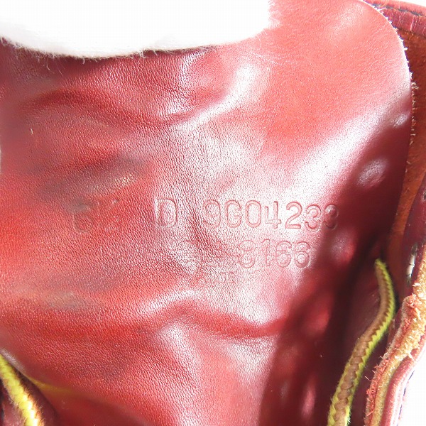 実際に弊社で買取させて頂いたRED WING/レッドウィング アイリッシュセッター ブーツ 犬タグ 8166/6.5Dの画像 5枚目