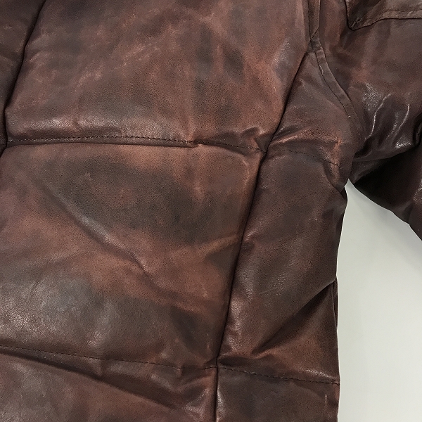 実際に弊社で買取させて頂いたISAMUKATAYAMA BACKLASH/バックラッシュ ポルトガルステアレザー ホワイトグースダウン 1280-03/Sの画像 5枚目