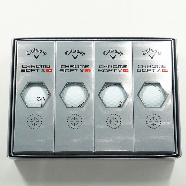 実際に弊社で買取させて頂いた(6)【未使用】Callaway/キャロウェイ CHROME SOFT X LS ゴルフボール ホワイト 1ダース
