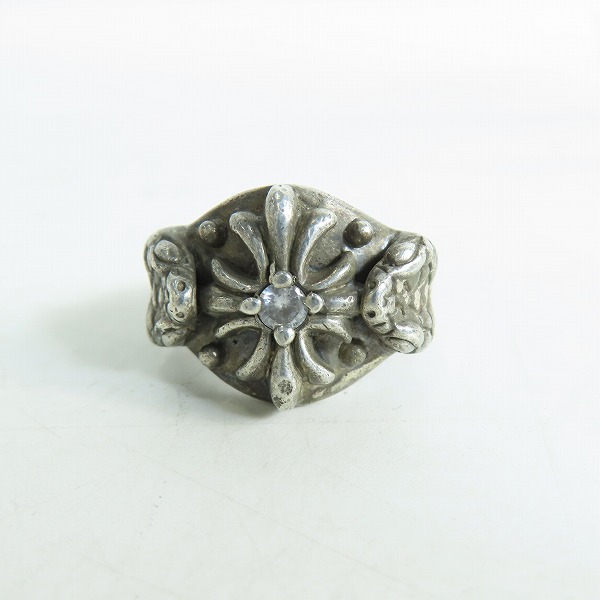 実際に弊社で買取させて頂いたA&G/エーアンドジー VIPER/バイパー 1ストーン クロス/スネーク リング 19-19.5号の画像 1枚目