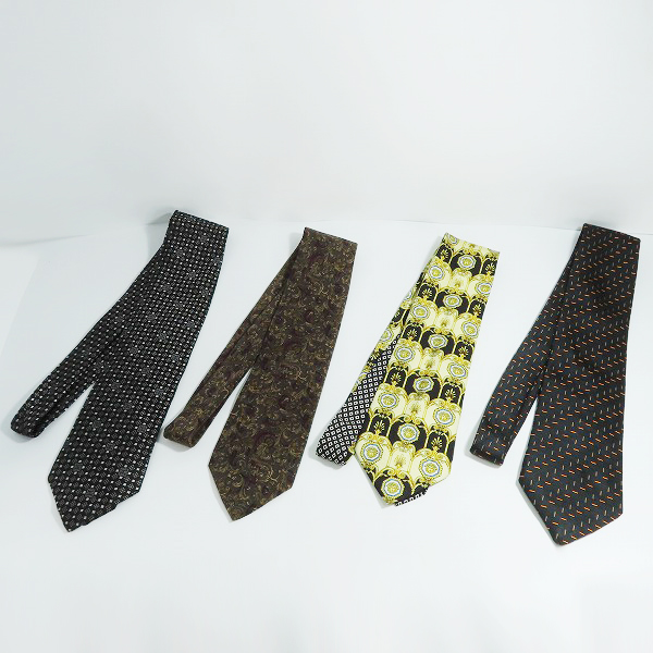 実際に弊社で買取させて頂いたGIVENCHY/ジバンシイ Christian Dior/ディオール VERSACE/ヴェルサーチ dunhill/ダンヒル ネクタイ 4点セット