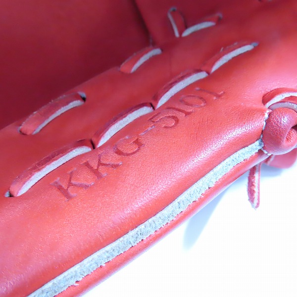 実際に弊社で買取させて頂いたHi-Gold/ハイゴールド 心極 軟式 投手用 グローブ KKG-5101の画像 5枚目