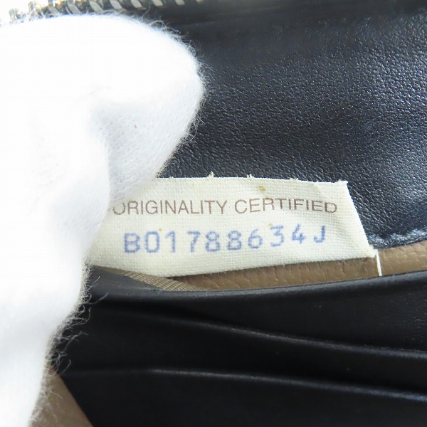 実際に弊社で買取させて頂いたBOTTEGA VENETA/ボッテガヴェネタ イントレチャート ラウンドファスナーウォレット/長財布の画像 5枚目