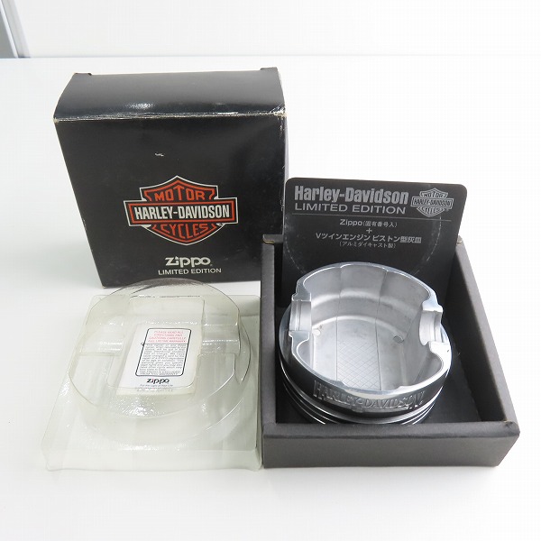 実際に弊社で買取させて頂いたZIPPO/ジッポー HARLEY DAVIDSON/ハーレーダビッドソン LIMITED EDITION/Vツインエンジン ピストン型灰皿のみの画像 6枚目
