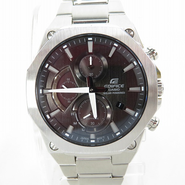 実際に弊社で買取させて頂いたCASIO/カシオ エディフィス ソーラー メンズ クロノグラフ 黒文字盤 EFS-S570YD-1AJF
