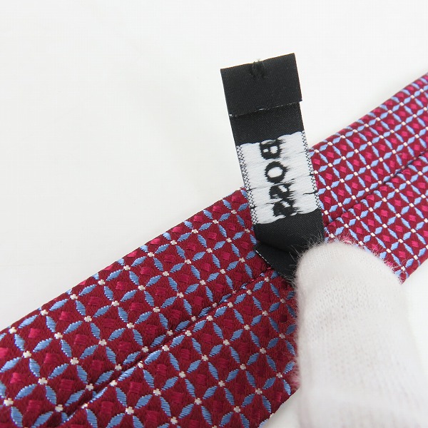 実際に弊社で買取させて頂いたHugo Boss/ヒューゴボス 総柄ネクタイ シルクの画像 7枚目