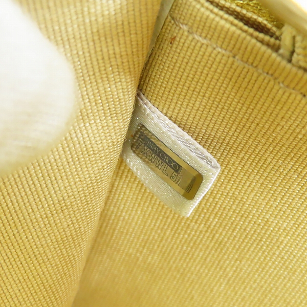 実際に弊社で買取させて頂いたJIMMY CHOO/ジミーチュウ チェーンウォレット ゴールドの画像 6枚目