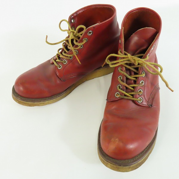 実際に弊社で買取させて頂いたRED WING/レッドウィング プレーントゥ アイリッシュセッター ブーツ/ワークブーツ 半円犬タグ/8D