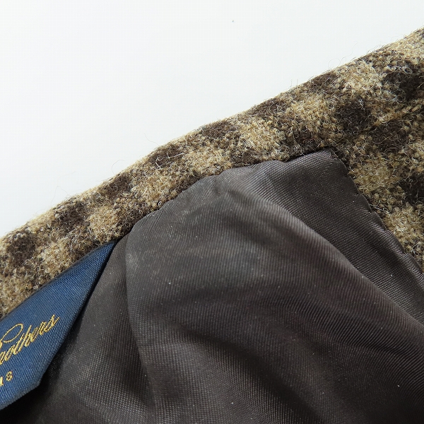 実際に弊社で買取させて頂いたBROOKS BROTHERS/ブルックスブラザーズ MILANO FIT ウールテーラードジャケット 19-15-3470/38SHTの画像 6枚目
