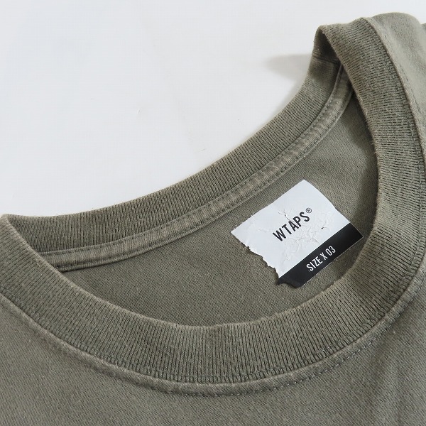 実際に弊社で買取させて頂いたWTAPS/ダブルタップス バックロゴ 半袖 Tシャツ/03の画像 5枚目
