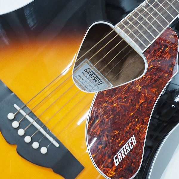 実際に弊社で買取させて頂いた★GRETSCH/グレッチ  G5024E エレアコ/アコースティックギター/アコギ ソフトケース付の画像 5枚目