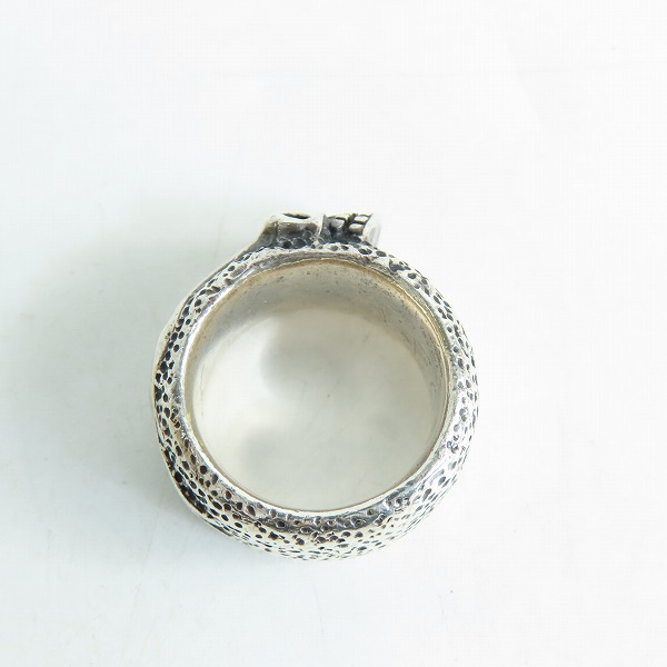 実際に弊社で買取させて頂いた【ギャラ付き】STARLINGEAR/スターリンギア フレーム スカル バンド リング SGR027/14-15号の画像 5枚目