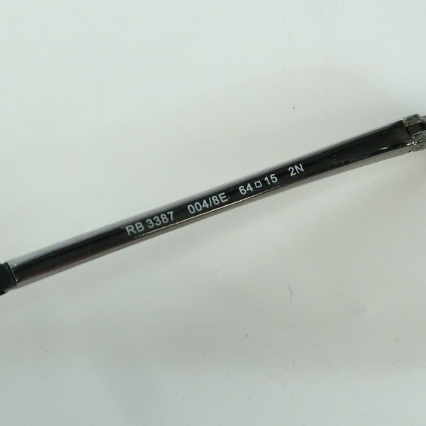 実際に弊社で買取させて頂いたRay Ban/レイバン サングラス/アイウェア ドロップ型 RB3387 004/8Eの画像 7枚目
