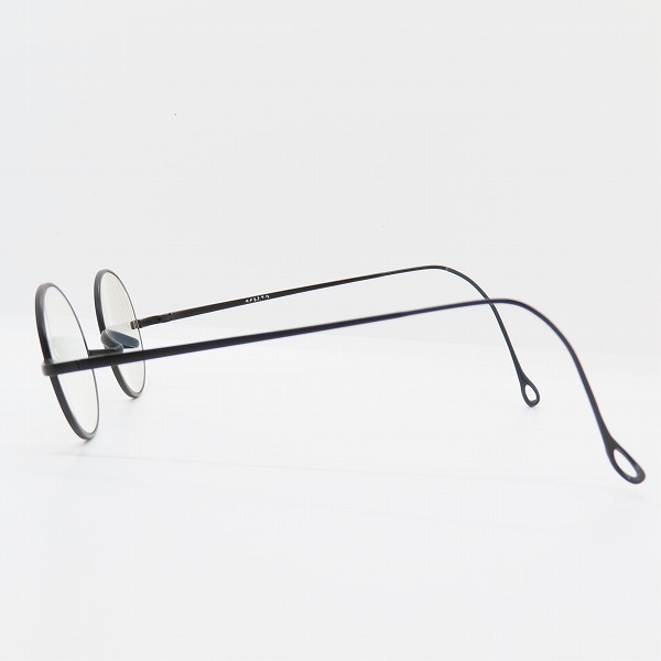 実際に弊社で買取させて頂いた金子眼鏡/カネコガンキョウ 井戸多美男作 メガネフレーム T416 MBKの画像 2枚目