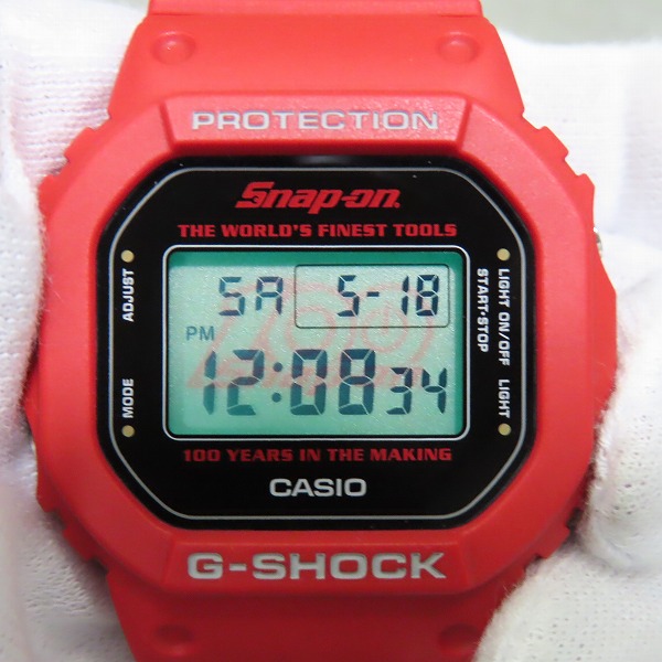 実際に弊社で買取させて頂いたSnap-on×G-SHOCK/スナップオン×Gショック 100周年記念 腕時計 DW-5600VT/CAS060GSの画像 4枚目