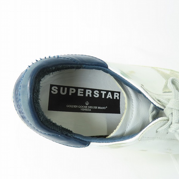 実際に弊社で買取させて頂いたGOLDEN GOOSE/ゴールデングース SUPERSTAR/スーパースター ローカットスニーカー 43の画像 4枚目