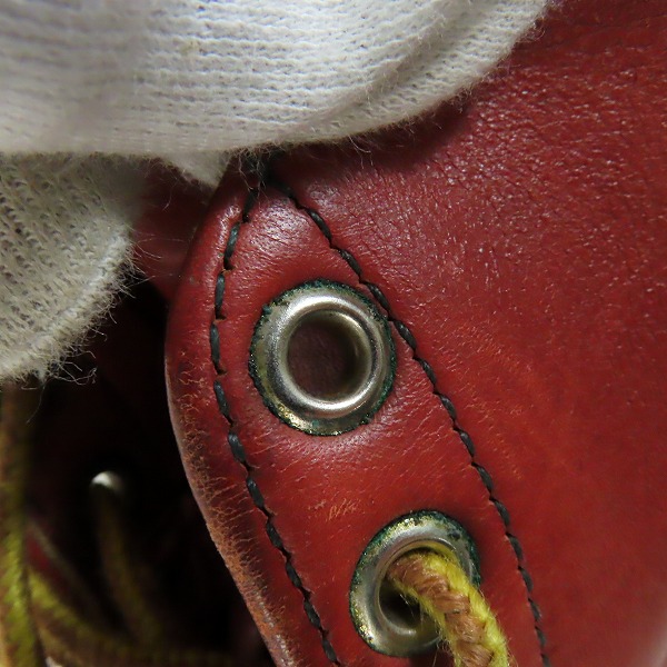 実際に弊社で買取させて頂いたRED WING/レッドウィング プレーントゥ アイリッシュセッター ブーツ/ワークブーツ 半円犬タグ/8Dの画像 9枚目