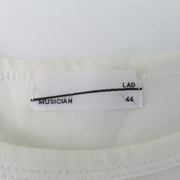 実際に弊社で買取させて頂いたLAD MUSICIAN/ラッドミュージシャン 英字プリント 半袖Tシャツ 44の画像 2枚目