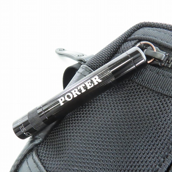 実際に弊社で買取させて頂いたPORTER/ポーター HEAT/ヒート マグライト付 ウェストバッグ ボディーバッグ 703-07972の画像 6枚目