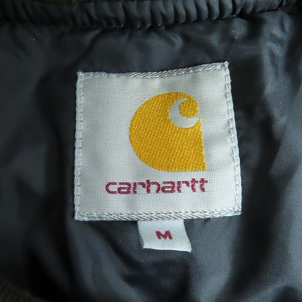 実際に弊社で買取させて頂いたCarhartt/カーハート ASHTON BOMBER JACKET/アシュトンボンバージャケット 中綿 フライトジャケット/Mの画像 2枚目