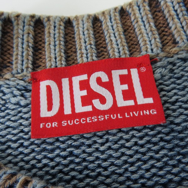 実際に弊社で買取させて頂いたDIESEL/ディーゼル ダメージ ニットセーター K-DELOS/Sの画像 2枚目