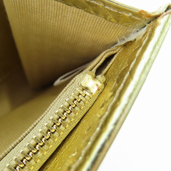 実際に弊社で買取させて頂いたJIMMY CHOO/ジミーチュウ チェーンウォレット ゴールドの画像 8枚目