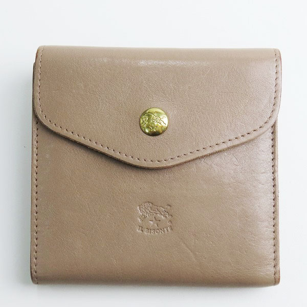 実際に弊社で買取させて頂いたIL BISONTE/イルビゾンテ 二つ折り財布 レザーウォレット