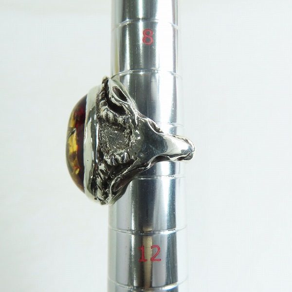 実際に弊社で買取させて頂いた【ギャラ付き】ALEX STREETER/アレックスストリーター エンジェルハートリング クラックレッド ALR371C/10.5号の画像 8枚目