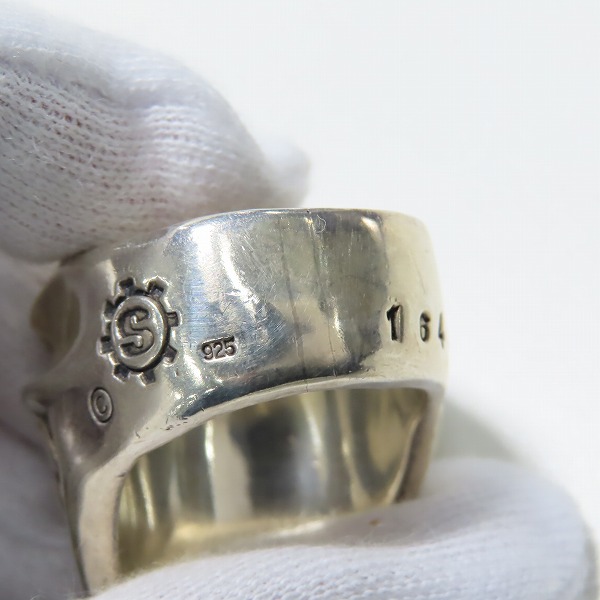 実際に弊社で買取させて頂いたSTARLINGEAR/スターリンギア スピットファイア スカル リング 24-25号の画像 8枚目