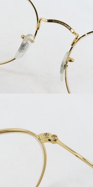 実際に弊社で買取させて頂いたRay-Ban/レイバン ROUND METAL ラウンドメタル 度入り眼鏡/メガネフレーム/サングラスレンズ付き RB3447 9196/31の画像 4枚目