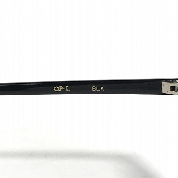 実際に弊社で買取させて頂いたOLIVER PEOPLES/オリバーピープルズ OP-L BLK 眼鏡/メガネ/アイウェア メガネフレーム アイウェアの画像 6枚目