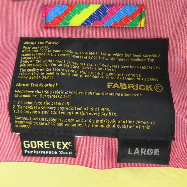 実際に弊社で買取させて頂いたMEDICOMTOY ×i s-ness × spdesign/メディコムトイ×イズネス ゴアテックス ジャケット/Lの画像 3枚目