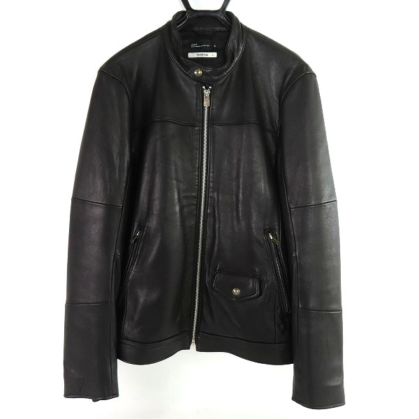 実際に弊社で買取させて頂いたGARNI×RattleTrap/ガルニ×ラトルトラップ レザーシングルライダース ブルゾン M0584LJM103/L