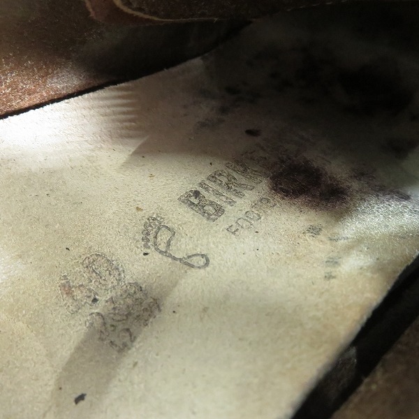 実際に弊社で買取させて頂いたBIRKENSTOCK/ビルケンシュトック ブラウン オールレザー シューズ 26の画像 5枚目