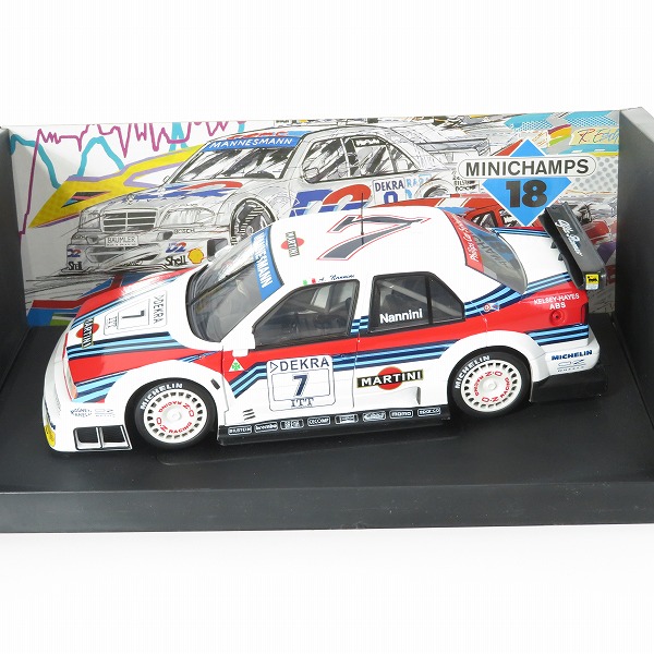 実際に弊社で買取させて頂いたMINICHAMPS/ミニチャンプス 1/18 Martini Racing Alfa Romeo 155 V6 TI #7 Nannini 1995 アルファ・ロメオ ミニカーの画像 1枚目