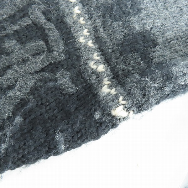 実際に弊社で買取させて頂いたRoen/ロエン バックスカル ニット ジップアップジャケット 46の画像 5枚目