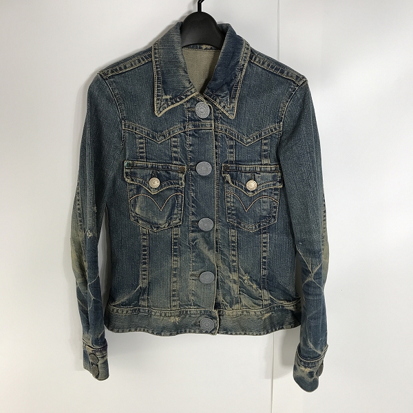 実際に弊社で買取させて頂いたHYSTERIC GLAMOUR/ヒステリックグラマー バッグプリント ワッペン付き デニムジャケット 2AB-6260/FREE 